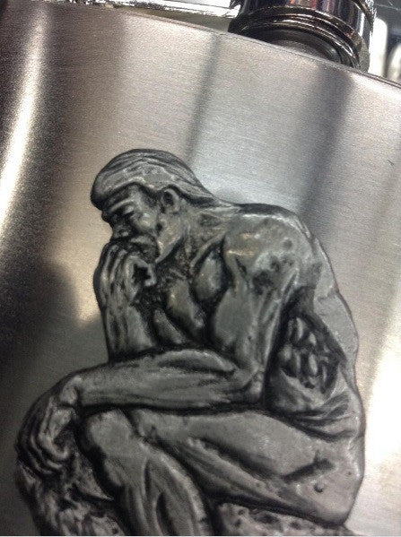 front of flask up close