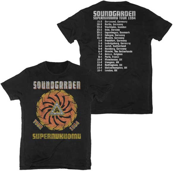 front and back of shirt on display