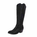Sparkly Rhinestones Cowboy Cowgirl Style Boots Knee High Boots for Women