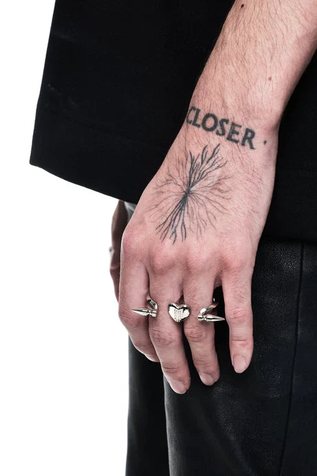 model wearing ring