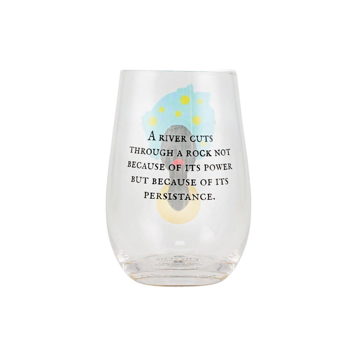 Stemless Wine Glass -Glass River