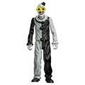 Clown figurine with yellow glasses on a white background