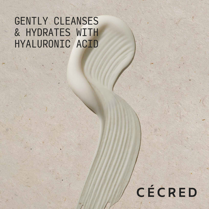 Creamy white textured gel product with vertical ridges, displayed against a neutral beige background.