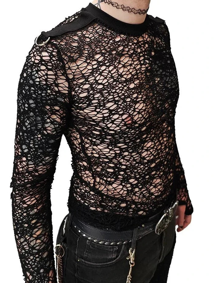 model showing side of shirt