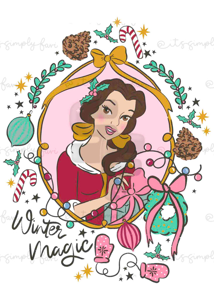 The Winter Magic Princesses PNG Bundle