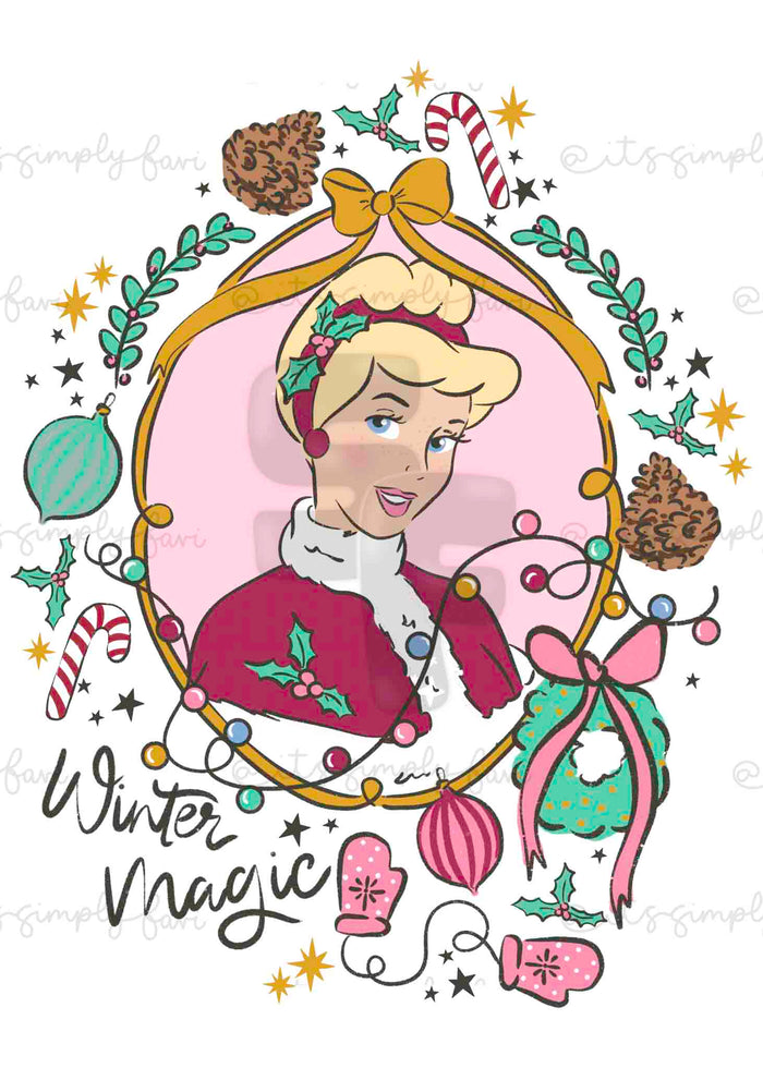 The Winter Magic Princesses PNG Bundle