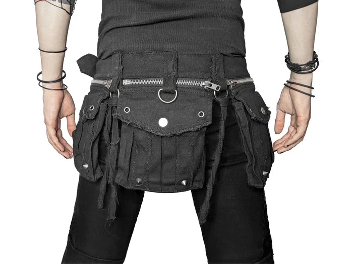 model showing back of belt