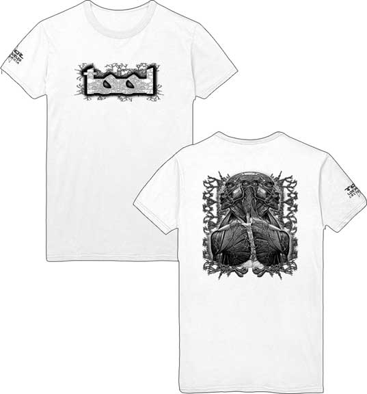 front and back of shirt on display