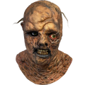 Scary mask with detailed texture on a white background