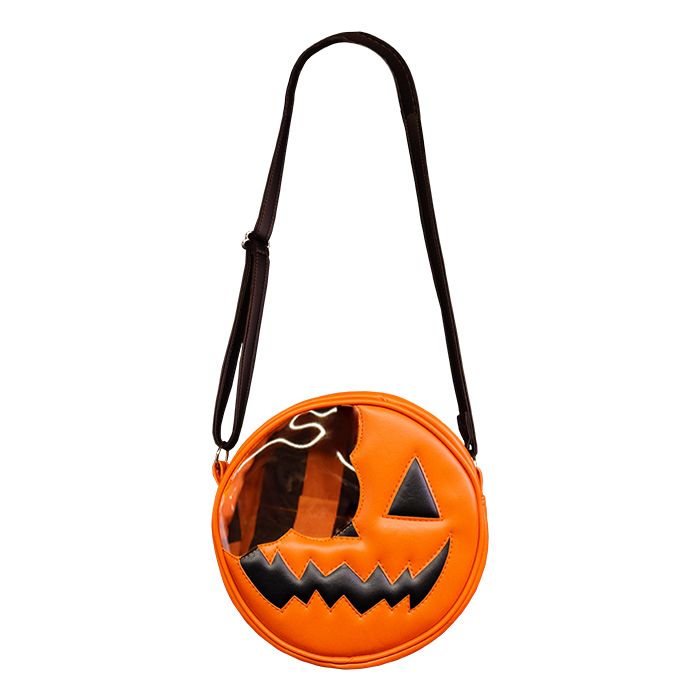 front of bag on display