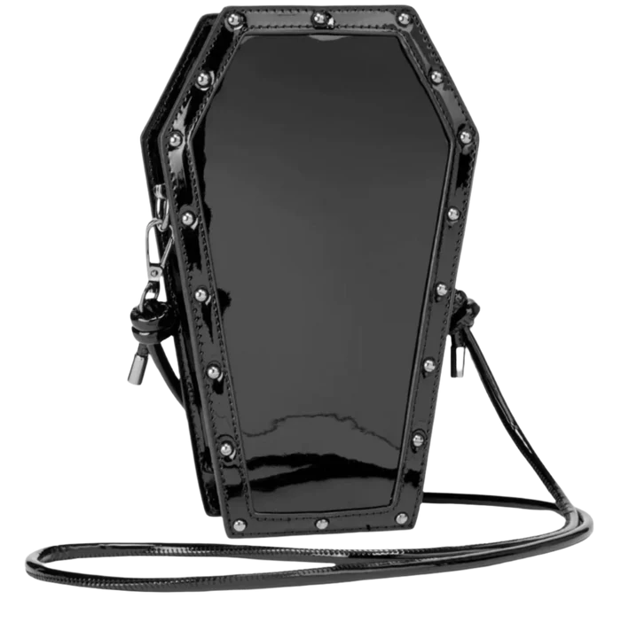 front of bag on display