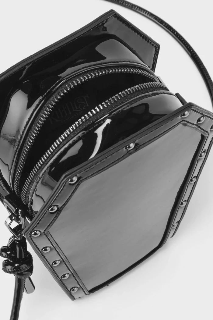 inside of bag on display