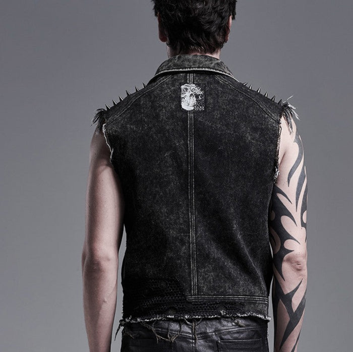 model showing back of vest
