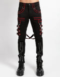 model showing front of pants
