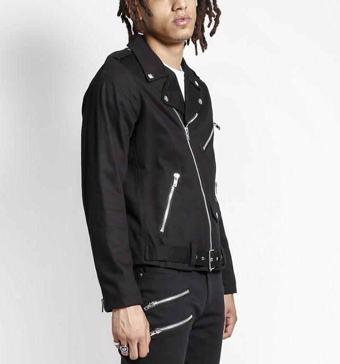 model showing side of jacket