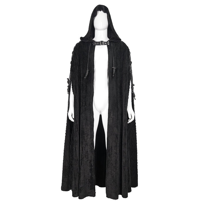front of cloak with hood up