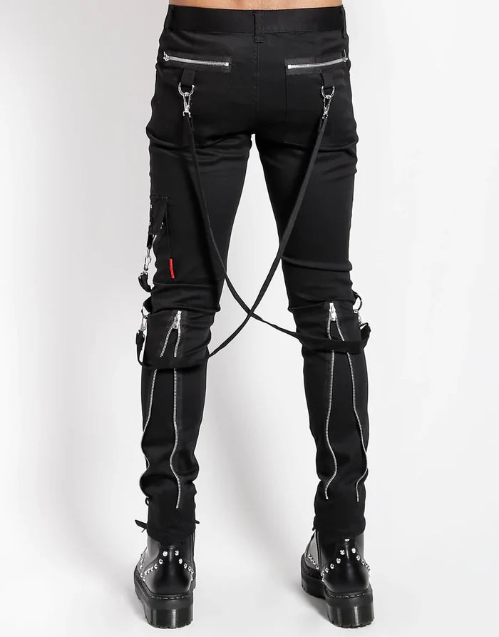 model showing back of pants