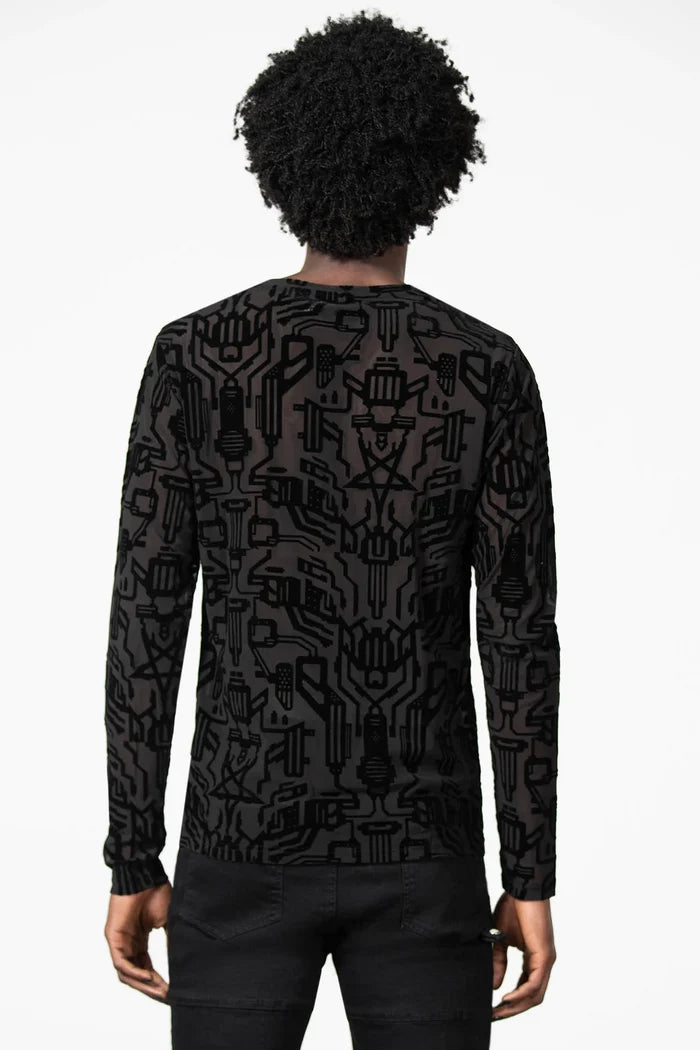 model showing back of top