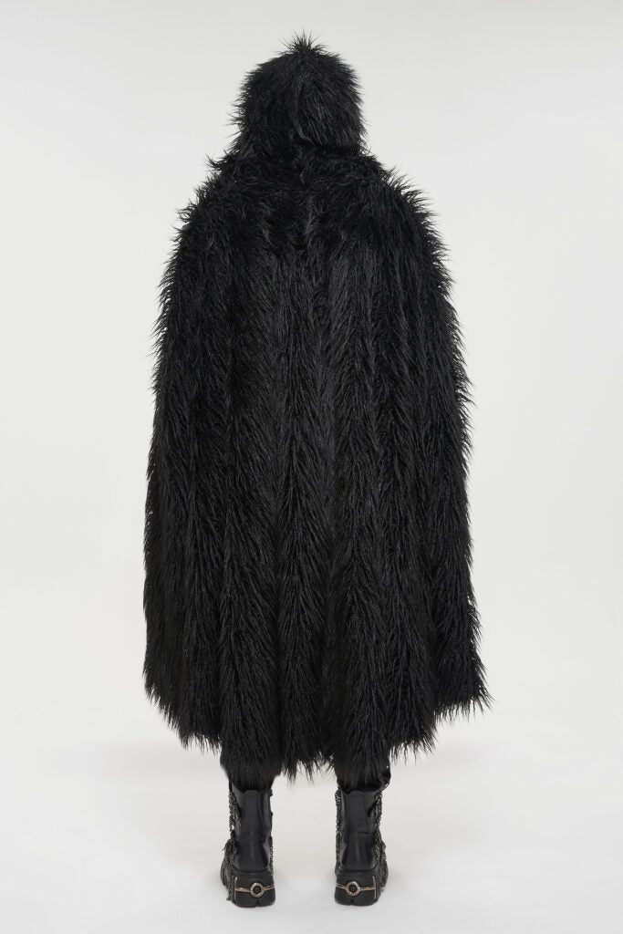 model showing back of cloak
