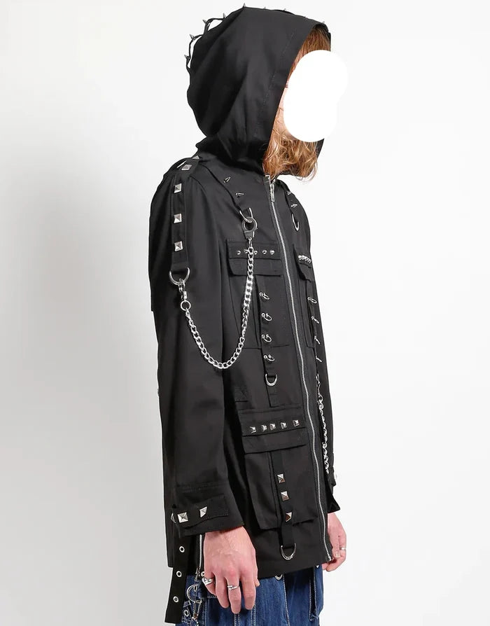 model showing side of jacket