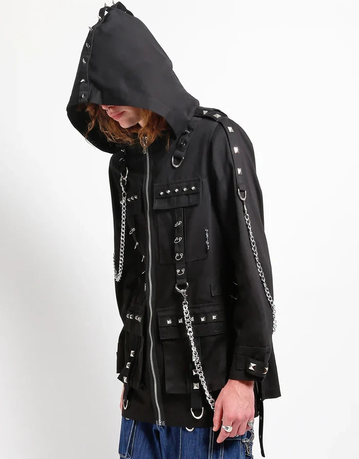 model showing front of jacket