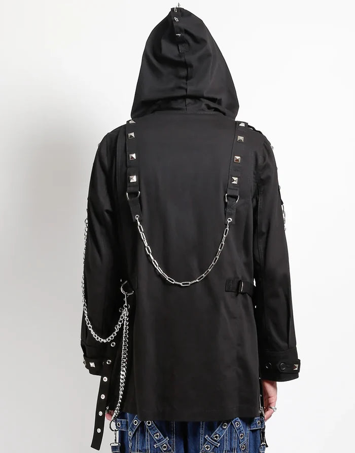 model showing back of jacket
