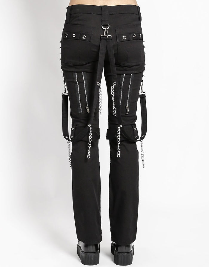 model showing back of pants