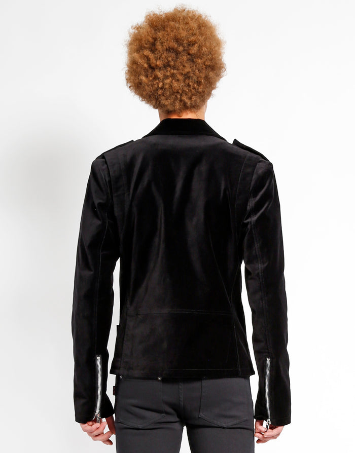model showing back of jacket
