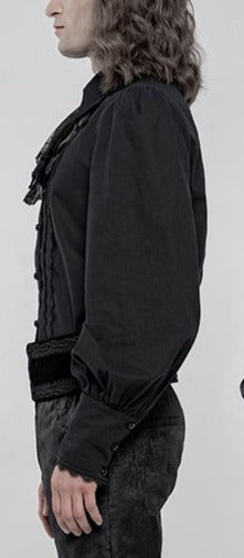 model showing side of shirt