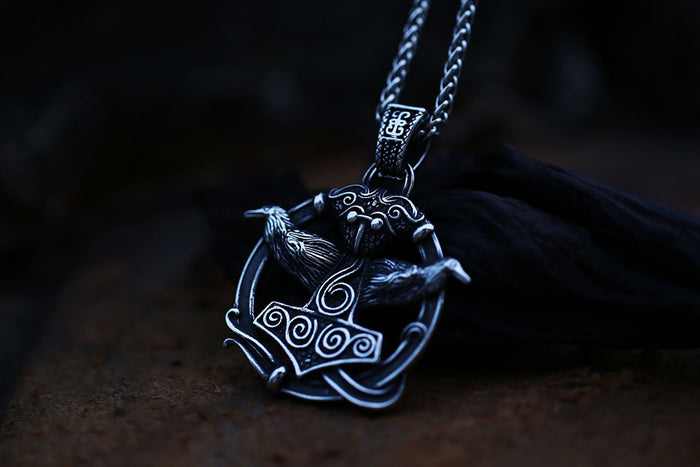 necklace on display