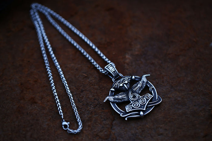 necklace on display