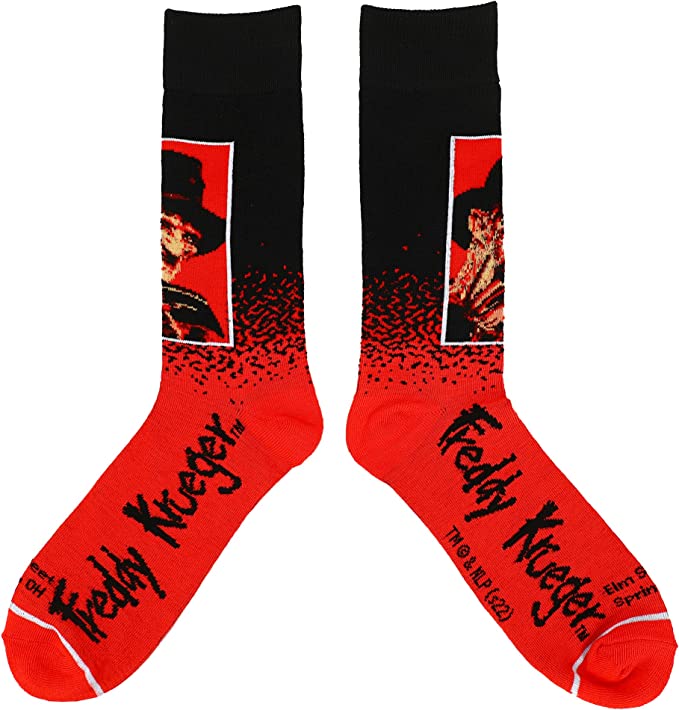 freddy krueger socks on display