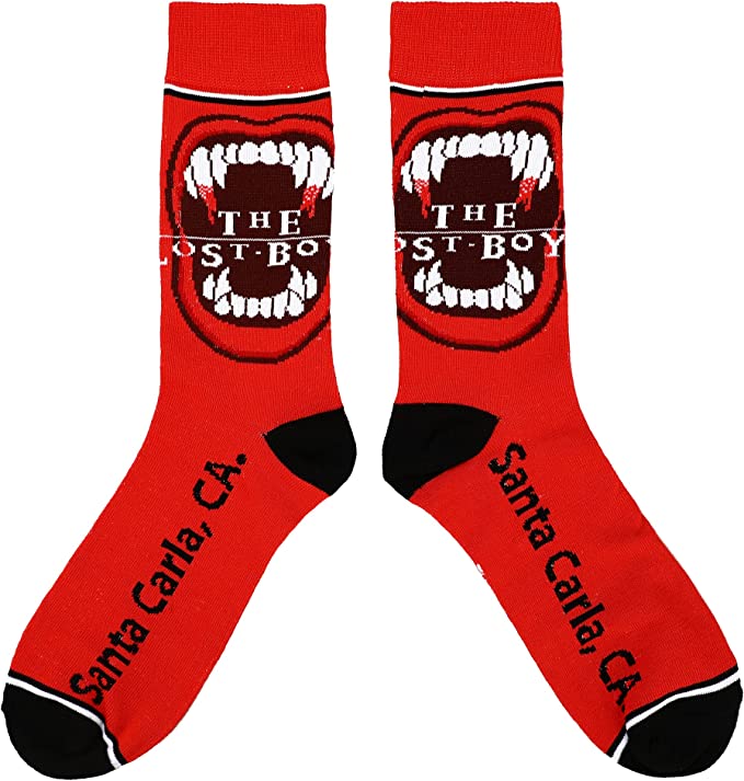 lost boys socks on display