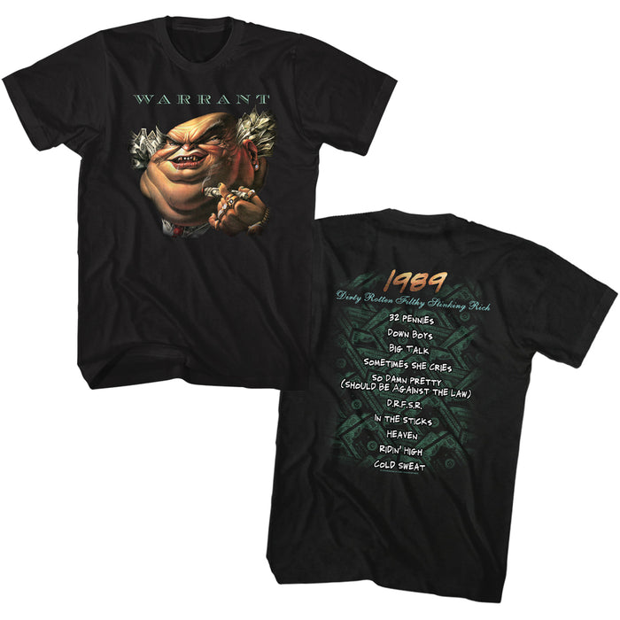 front and back of shirt on display