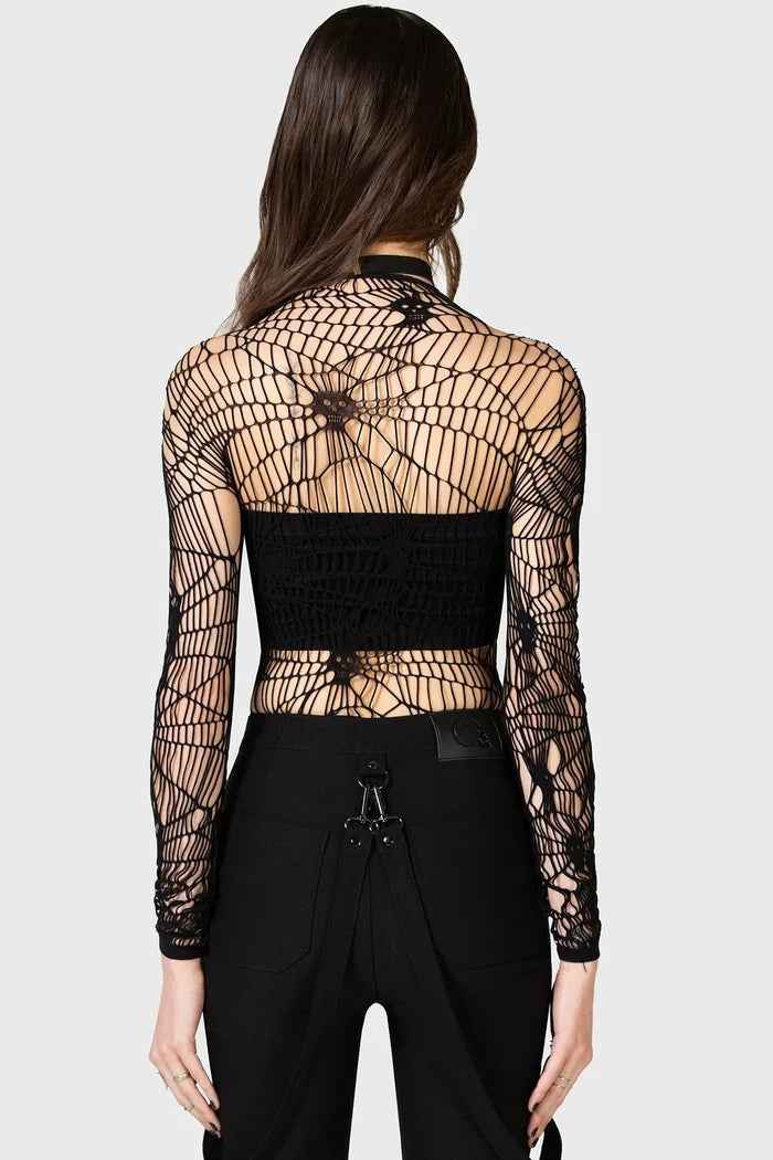 model showing back of top