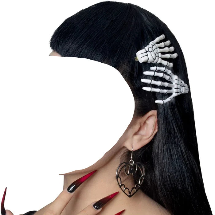 model wearing hair slidees