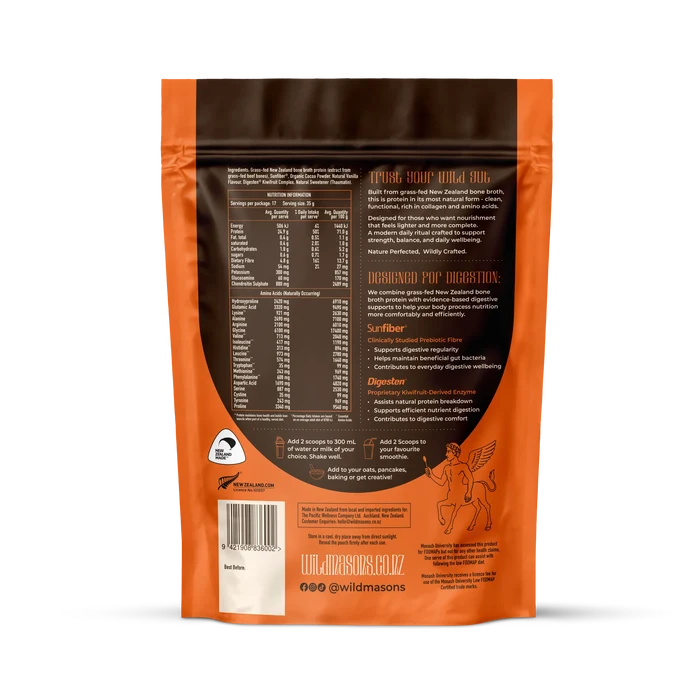 Wild Masons Plant Protein Wild Masons Collagen Prebiotic Protein Chocolate 600g