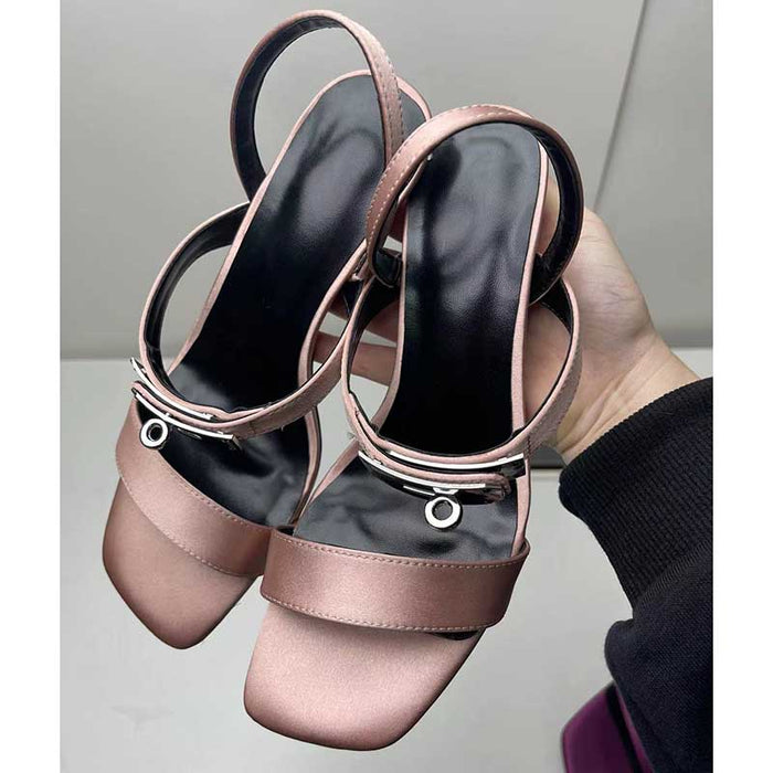 Women Slingback Sandals High Heeled Shoes