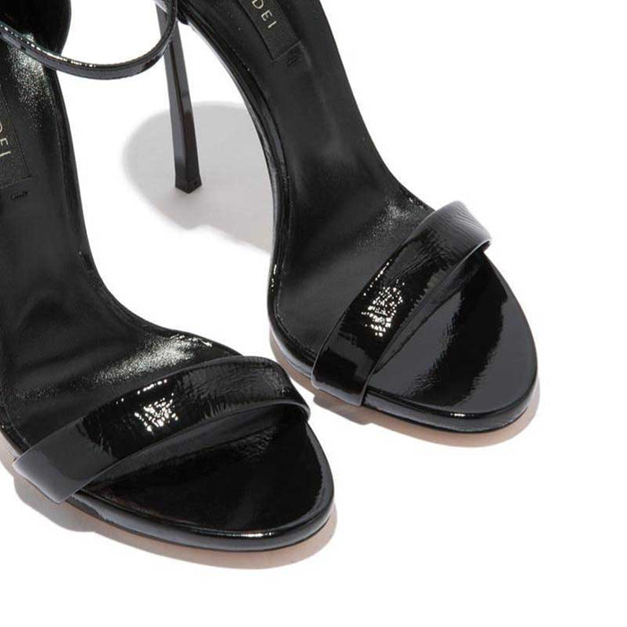 Women's Black High Heels Ankle Straps Pump