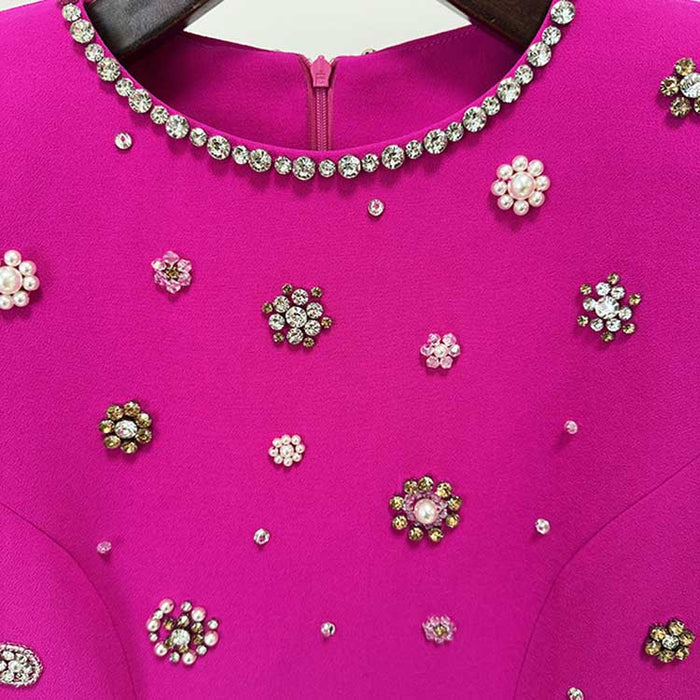 Womens Long Sleeves Beaded Gown Long Evening Dresses