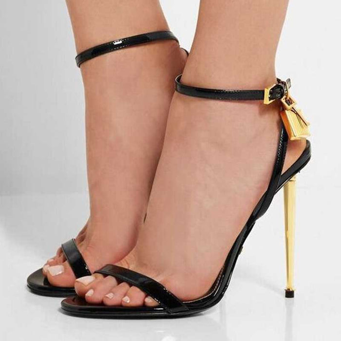 Women's Open Toe Ankle Strap Sandals High Heeled Pumps