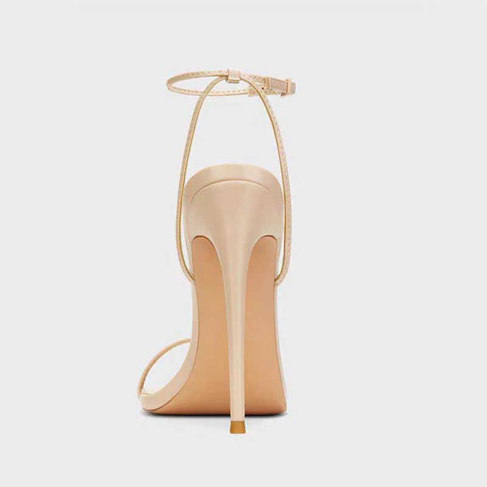 Women's Strap Heels Prom Pumps in Black, Pink, Apricot