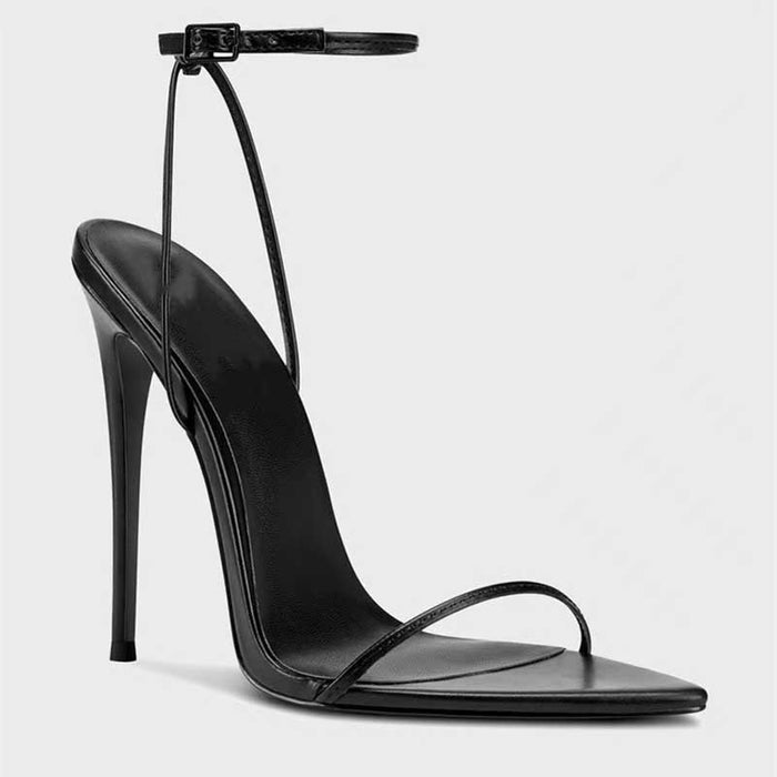 Women's Strap Heels Prom Pumps in Black, Pink, Apricot