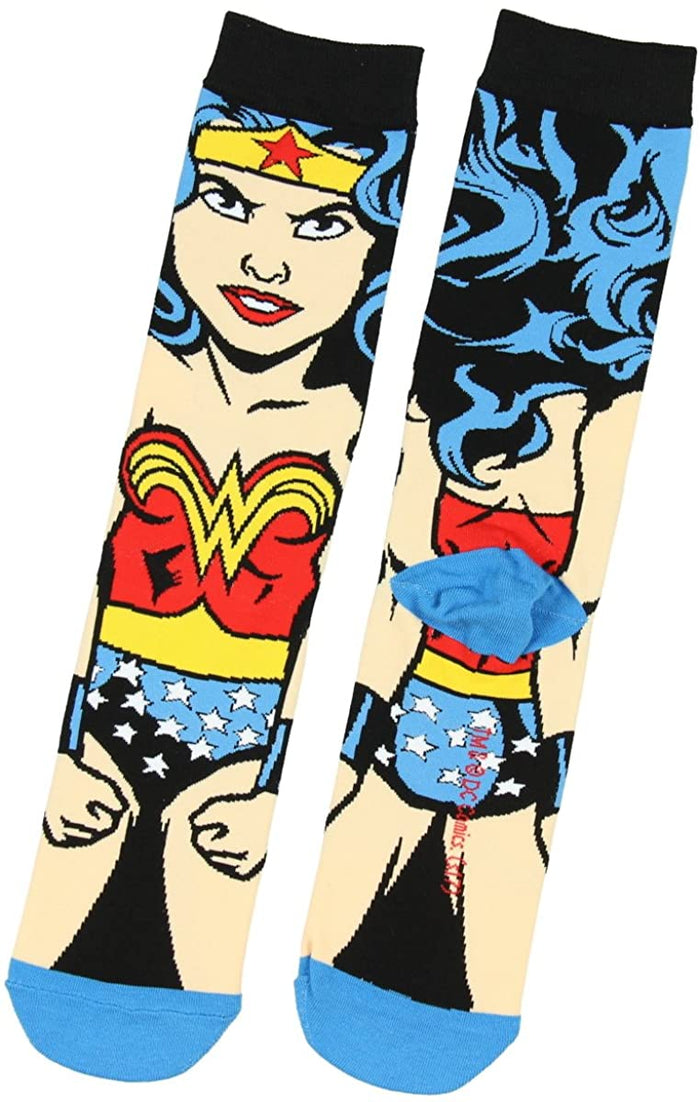 Wonder Woman full body print mid calf crew socks
