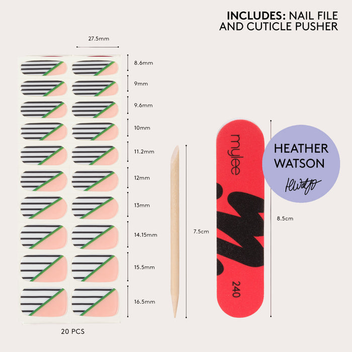 x Heather Watson Serve & Style Gel Nail Wraps