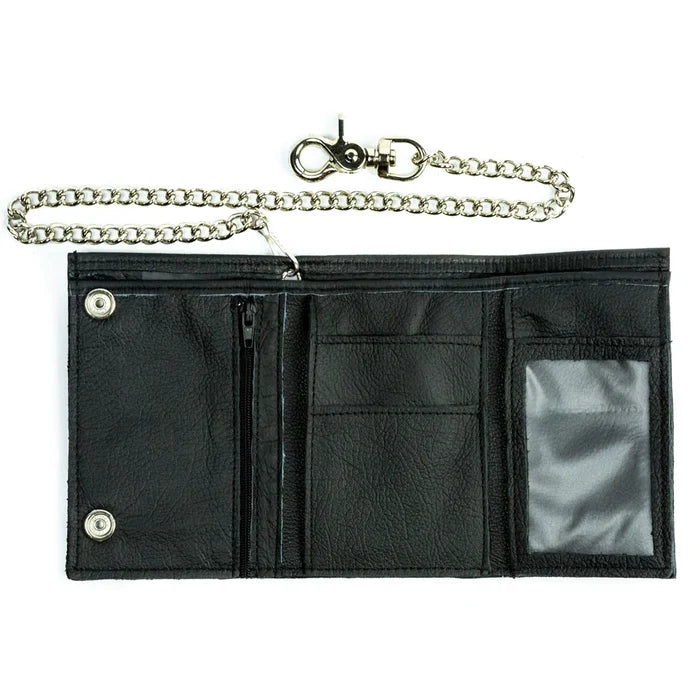 inside of wallet on display