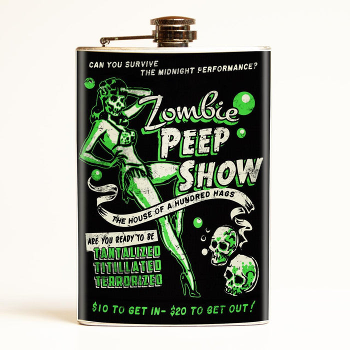 front of flask